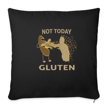 Gluten Intolerance Gluten Is Evil Coeliac Disease - Sofa pillowcase 17,3'' x 17,3'' (45 x 45 cm) - black - Front