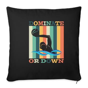 Waterpolo Water Polo Water Polo - Gift - Sofa pillowcase 17,3'' x 17,3'' (45 x 45 cm) - black - Front