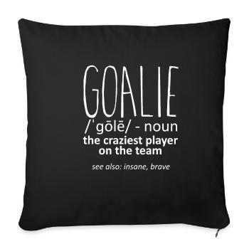 Goalie Gear Goalkeeper Definition 5 - Sofakissenbezug 45 x 45 cm - Schwarz - Vorne