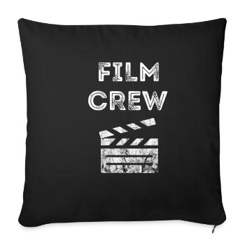 Film Crew Regisseur Filemacher Kameramann Filmkame - Sofakissenbezug 45 x 45 cm - Schwarz - Vorne