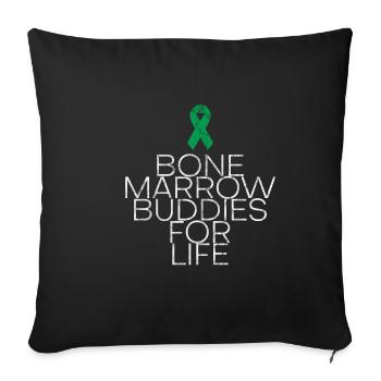 Copains de moelle osseuse pour la vie 5 - Housse de coussin décorative 45 x 45 cm - noir - Devant