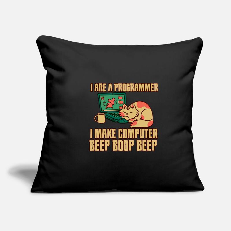 I Are A Programmer I Make Computer Beep Boop Beep Sofa pillowcase 17,3'' x 17,3'' (45 x 45 cm)