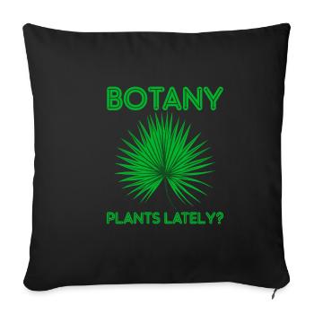Botany Plants Lately 22 - Sofa pillowcase 17,3'' x 17,3'' (45 x 45 cm) - black - Front