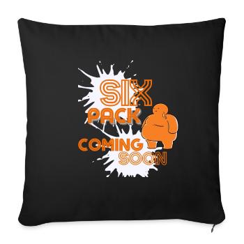 Six Pack Coming Soon 37 - Sofakissenbezug 45 x 45 cm - Schwarz - Vorne