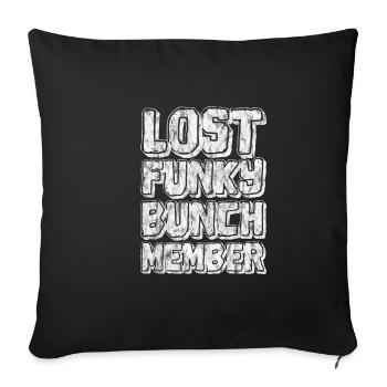 Lost Funky Bunch Member 2 - Sofa pillowcase 17,3'' x 17,3'' (45 x 45 cm) - black - Front