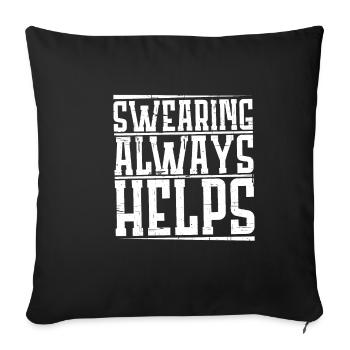 Jurer aide toujours 4 - Housse de coussin décorative 45 x 45 cm - noir - Devant