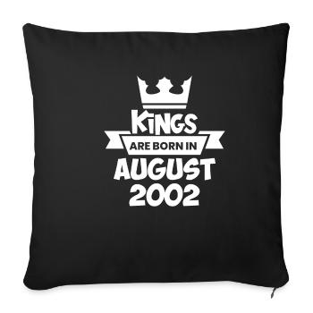 Août 2002 - Cadeau du 20e anniversaire. Génial. - Housse de coussin décorative 45 x 45 cm - noir - Devant