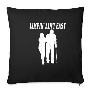 Limpin' Ain't Easy 13 - Sofa pillowcase 17,3'' x 17,3'' (45 x 45 cm) - black - Front