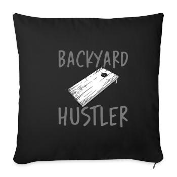 Backyard Hustler 3 - Sofakissenbezug 45 x 45 cm - Schwarz - Vorne