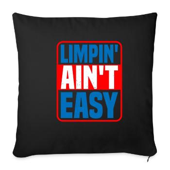 Limpin' Ain't Easy 17 - Sofa pillowcase 17,3'' x 17,3'' (45 x 45 cm) - black - Front