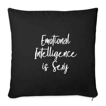 L’intelligence émotionnelle est sexy 2 - Housse de coussin décorative 45 x 45 cm - noir - Devant