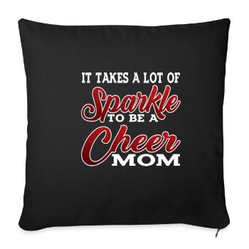 Il faut beaucoup d’éclat pour être une maman de joie 2 - Housse de coussin décorative 45 x 45 cm - noir - Devant