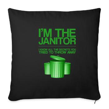 I Know All The Secrets You Tried To Throw Away 3 - Sofa pillowcase 17,3'' x 17,3'' (45 x 45 cm) - black - Front