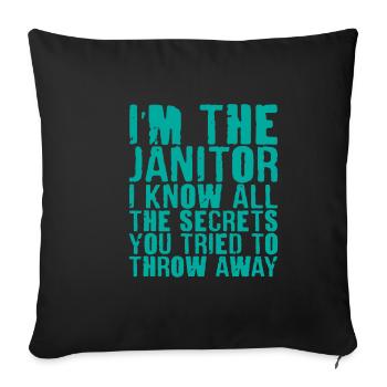 I Know All The Secrets You Tried To Throw Away 4 - Sofa pillowcase 17,3'' x 17,3'' (45 x 45 cm) - black - Front