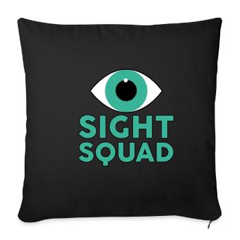 Sight Squad 4 - Sofa pillowcase 17,3'' x 17,3'' (45 x 45 cm) - black - Front