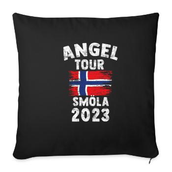 SMÖLA 2023 - Angel Tour Norway Customizable - Sofa pillowcase 17,3'' x 17,3'' (45 x 45 cm) - black - Front