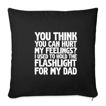 Tu penses que tu peux blesser mes sentiments - Housse de coussin décorative 45 x 45 cm - noir - Devant