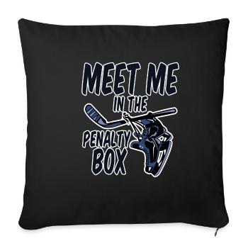 Meet Me In The Penalty Box 2 - Sofa pillowcase 17,3'' x 17,3'' (45 x 45 cm) - black - Front