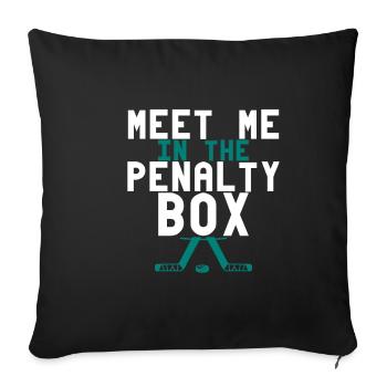 Meet Me In The Penalty Box 4 - Sofa pillowcase 17,3'' x 17,3'' (45 x 45 cm) - black - Front
