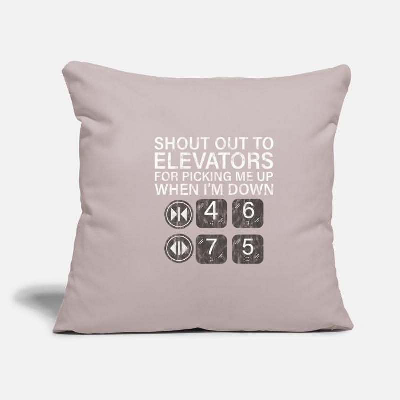 To Elevators For Picking Me Up When I'm Down 3 Sofa pillowcase 17,3'' x 17,3'' (45 x 45 cm)