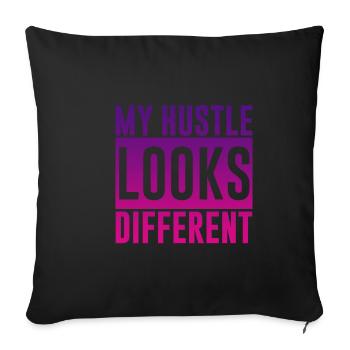 Mon agitation a l’air différente 4 - Housse de coussin décorative 45 x 45 cm - noir - Devant