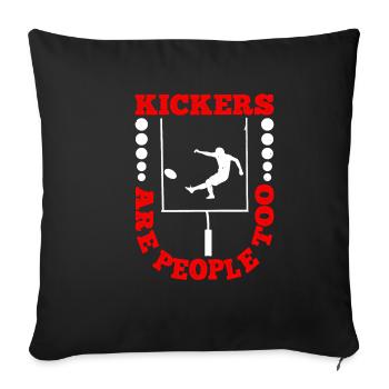 Kickers Are People Too 27 - Sofa pillowcase 17,3'' x 17,3'' (45 x 45 cm) - black - Front