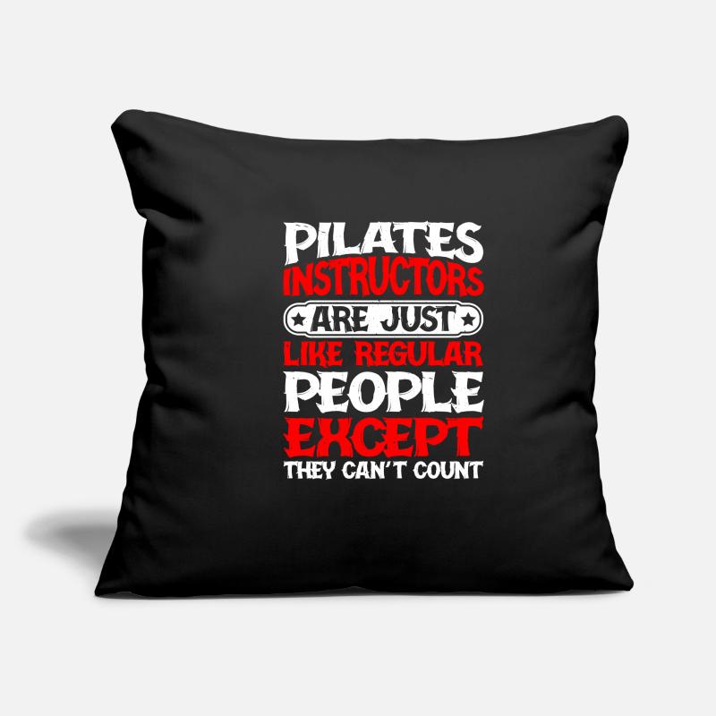 Pilates Instructors Can't Count Sofa pillowcase 17,3'' x 17,3'' (45 x 45 cm)