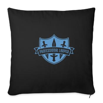 Larp | Live-action role-playing game | Larps | Larp - Sofa pillowcase 17,3'' x 17,3'' (45 x 45 cm) - black - Front