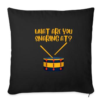 Qu’est-ce que vous piégez à 2 - Housse de coussin décorative 45 x 45 cm - noir - Devant