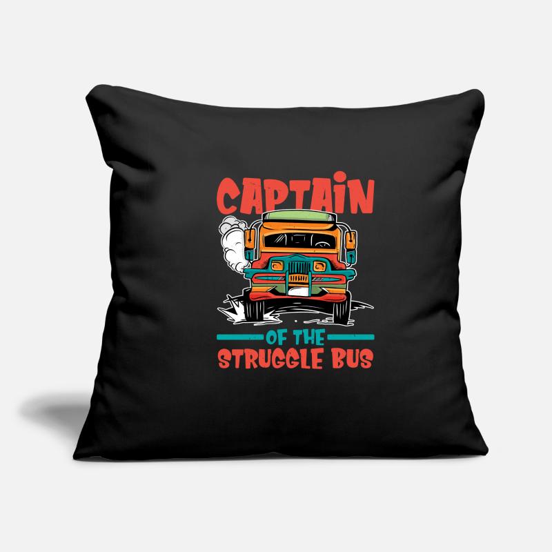 Capitaine du bus de lutte 8 Housse de coussin décorative 45 x 45 cm