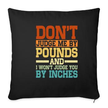 Ne me juge pas en livres sterling et je ne te jugerai pas 5 - Housse de coussin décorative 45 x 45 cm - noir - Devant