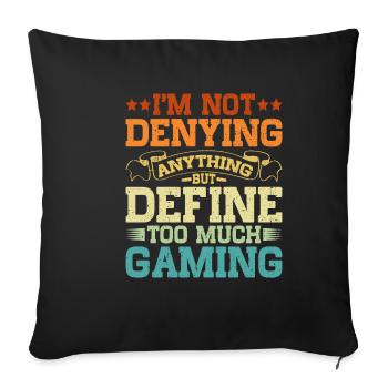 Mais définir trop de jeu 9 - Housse de coussin décorative 45 x 45 cm - noir - Devant