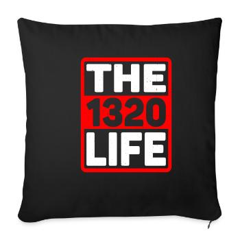 La vie 1320 6 - Housse de coussin décorative 45 x 45 cm - noir - Devant