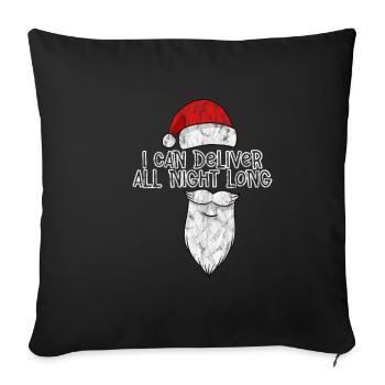 I Can Deliver All Night Long 3 - Sofa pillowcase 17,3'' x 17,3'' (45 x 45 cm) - black - Front