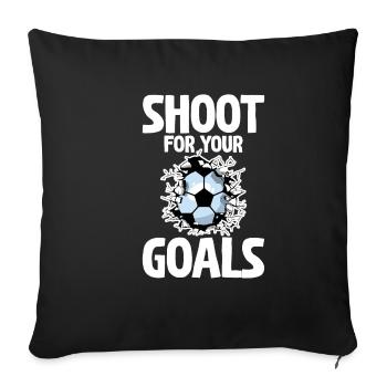 Tirez pour vos objectifs 2 - Housse de coussin décorative 45 x 45 cm - noir - Devant