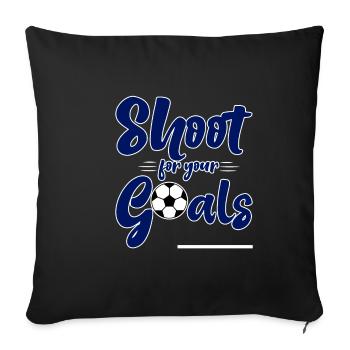 Tirez pour vos objectifs 4 - Housse de coussin décorative 45 x 45 cm - noir - Devant