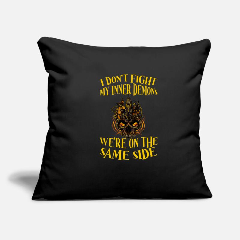 Don't Fight My Inner Demons Were On The Same Side4 Sofa pillowcase 17,3'' x 17,3'' (45 x 45 cm)