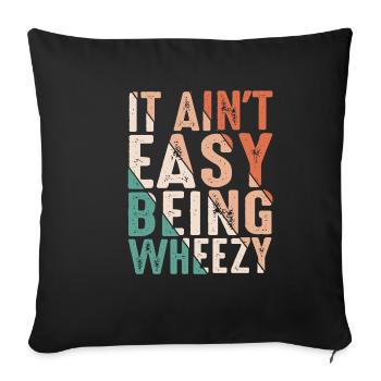 Ce n’est pas facile d’être Wheezy 17 - Housse de coussin décorative 45 x 45 cm - noir - Devant