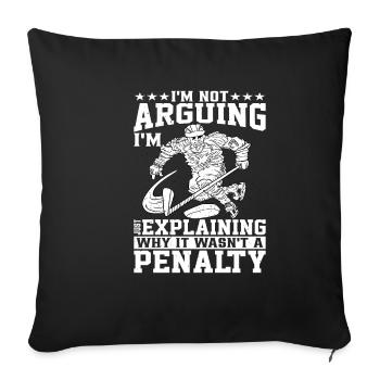 J’explique juste pourquoi ce n’était pas une pénalité - Housse de coussin décorative 45 x 45 cm - noir - Devant