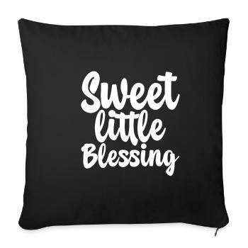 Douce petite bénédiction - Housse de coussin décorative 45 x 45 cm - noir - Devant