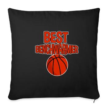 Meilleur Benchwarmer 2 - Housse de coussin décorative 45 x 45 cm - noir - Devant