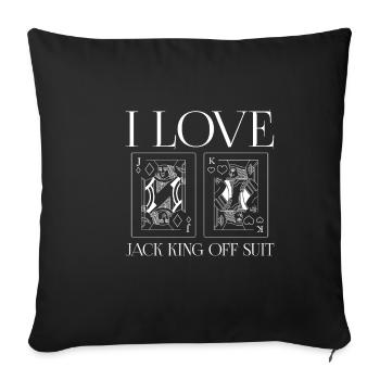 I Love Jack King Off Suit 3 - Sofa pillowcase 17,3'' x 17,3'' (45 x 45 cm) - black - Front