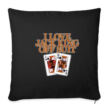 I Love Jack King Off Suit 2 - Sofa pillowcase 17,3'' x 17,3'' (45 x 45 cm) - black - Front