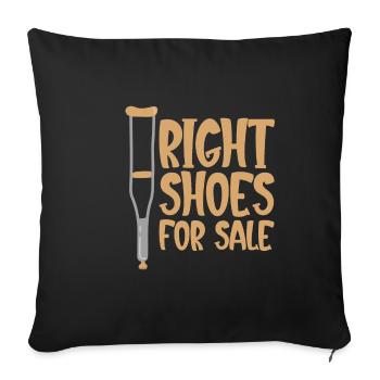 Bonnes chaussures à vendre - Housse de coussin décorative 45 x 45 cm - noir - Devant