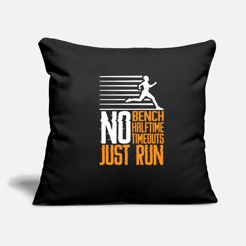 Pas de banc, pas de mi-temps, pas de temps mort, juste 3 points d’arrêt Housse de coussin décorative 45 x 45 cm