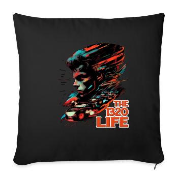 La vie 1320 9 - Housse de coussin décorative 45 x 45 cm - noir - Devant