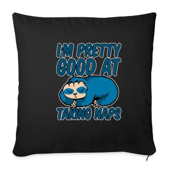Je suis assez bon pour faire la sieste 4 - Housse de coussin décorative 45 x 45 cm - noir - Devant