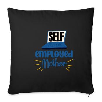 Mère indépendante 4 - Housse de coussin décorative 45 x 45 cm - noir - Devant