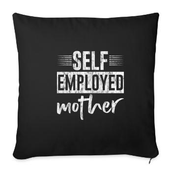 Mère indépendante 3 - Housse de coussin décorative 45 x 45 cm - noir - Devant