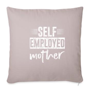 Mère indépendante 3 - Housse de coussin décorative 45 x 45 cm - taupe clair - Devant